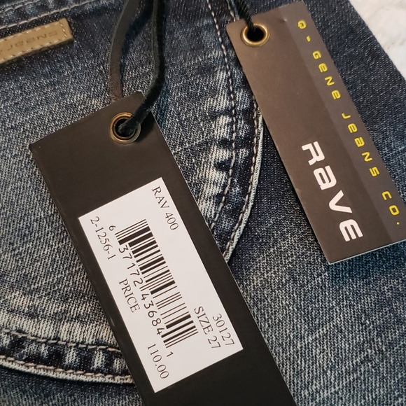 Q-GENE RAVE Low Rise Flare Leg Women's Jeans - Picture 10 of 16